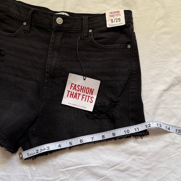 Celebrity Pink Black Jean Shorts - Picture 7 of 7